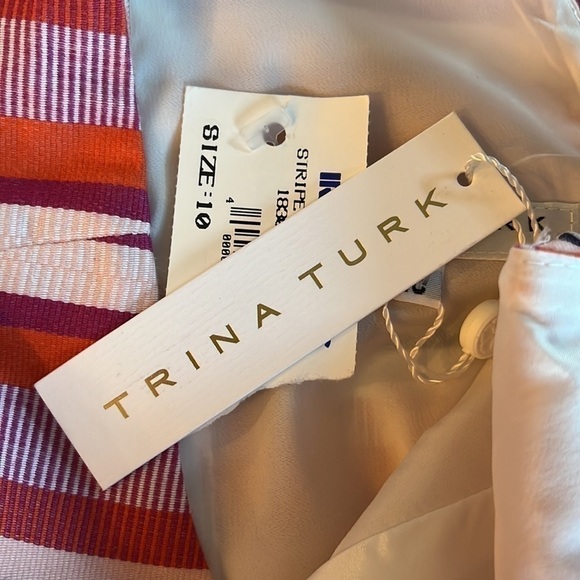 NWT Trina Turk Visalia Striped Sleeveless Sheath Dress 10 - Picture 11 of 11